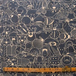 End Papers Basic Cast Iron Barkcloth, Charley Harper Iconic Vol. 2 for Birch Organic Fabrics