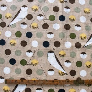 PRE-ORDER NOW, Bank Swallow Brown Barkcloth, Charley Harper Iconic Vol. 2 for Birch Organic Fabrics