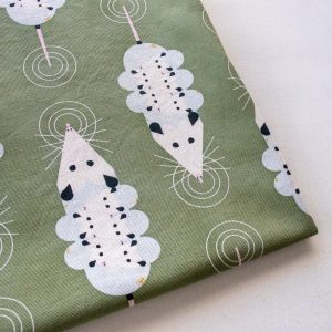 PRE-ORDER NOW, Passel of Possoms Sage Canvas, Charley Harper Iconic Vol. 2 for Birch Organic Fabrics