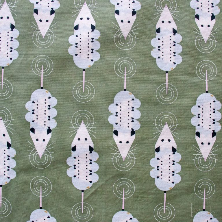 PRE-ORDER NOW, Passel of Possoms Sage Canvas, Charley Harper Iconic Vol. 2 for Birch Organic Fabrics