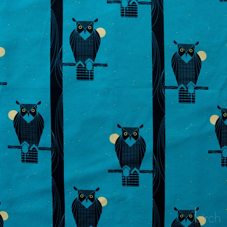 PRE-ORDER NOW, Moon Owl Canvas, Charley Harper Iconic Vol. 2 for Birch Organic Fabrics