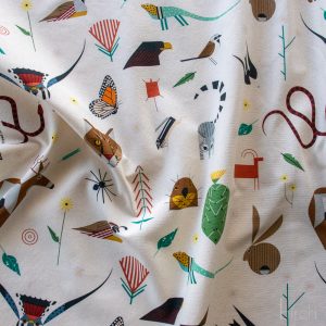 PRE-ORDER NOW, Canyon Critters Canvas, Charley Harper Iconic Vol. 2 for Birch Organic Fabrics