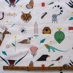 PRE-ORDER NOW, Canyon Critters Canvas, Charley Harper Iconic Vol. 2 for Birch Organic Fabrics