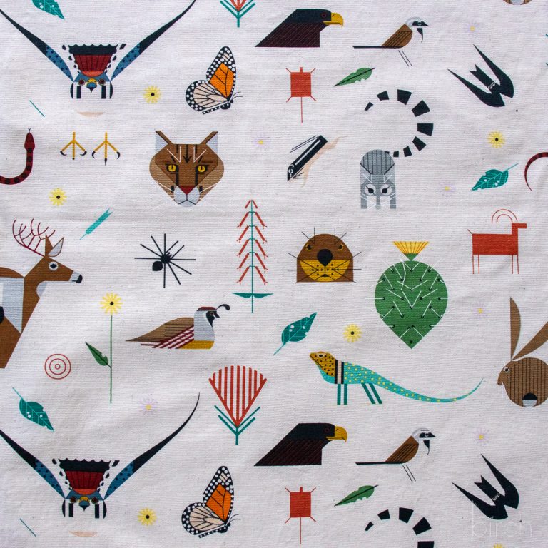 PRE-ORDER NOW, Canyon Critters Canvas, Charley Harper Iconic Vol. 2 for Birch Organic Fabrics