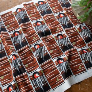 PRE-ORDER NOW, Baffling Belly Barkcloth, Charley Harper Iconic Vol. 2 for Birch Organic Fabrics