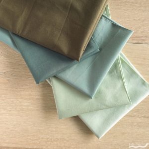 Fabricworm Foliage Bundle 5 Total featuring Birch Organic Solid Fabrics