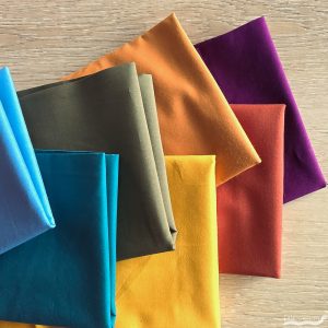 Fabricworm Boogie Van Bundle – 7 Birch Organic Solid Fabrics | Eco-Friendly Quilting Cotton