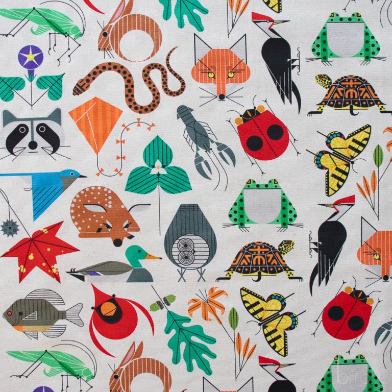 Space For All Species Canvas, Charley Harper Iconic Vol. 2 for Birch Organic Fabrics