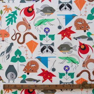 Space For All Species Canvas, Charley Harper Iconic Vol. 2 for Birch Organic Fabrics