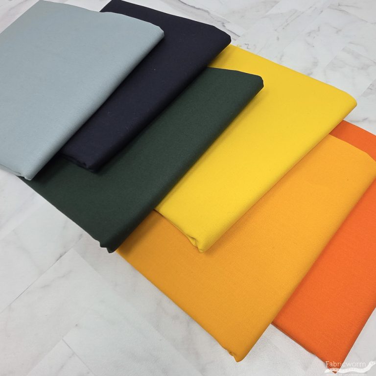 Game Room Bundle – 6 Birch Organic Cotton Poplin Fabrics | Eco-Friendly Quilting Cotton