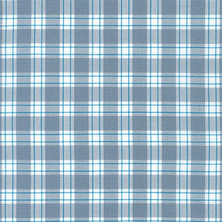 Pane Plaid Shark | Kitchen Window Wovens by Elizabeth Hartman for Robert Kaufman – Quilting Cotton Fabric