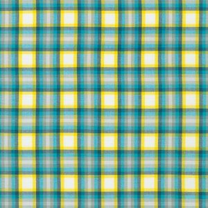 Nook Plaid Cyan | Kitchen Window Wovens by Elizabeth Hartman for Robert Kaufman – Quilting Cotton Fabric