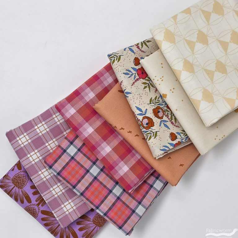 Blush & Berry Picnic Fabricworm Custom Bundle – Pink Plaid & Floral Quilting Cotton