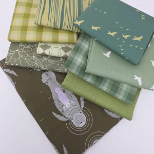 Field Notes Fabricworm Custom Bundle – Green Quilting Cotton