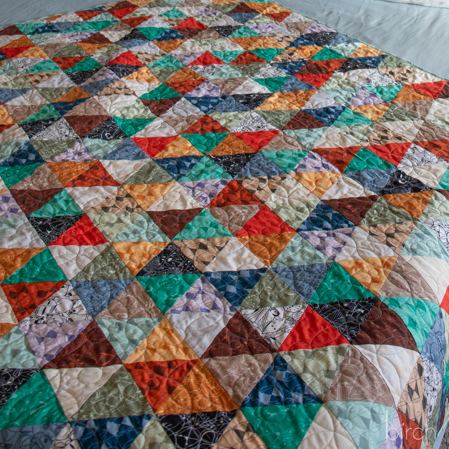 End Papers Tri Love Quilt-19