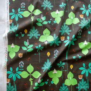 Woodland Wonders Foliage Brown, Charley Harper Woodland Wonder for Birch Organic Fabrics