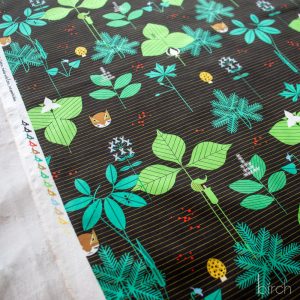 Woodland Wonders Foliage Brown, Charley Harper Woodland Wonder for Birch Organic Fabrics