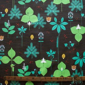 Woodland Wonders Foliage Brown, Charley Harper Woodland Wonder for Birch Organic Fabrics