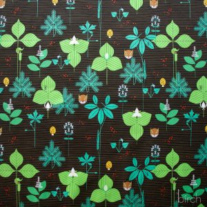 Woodland Wonders Foliage Brown, Charley Harper Woodland Wonder for Birch Organic Fabrics