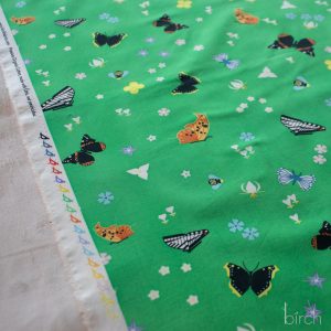Kaleidoscope of Wonder Green, Charley Harper Woodland Wonder for Birch Organic Fabrics