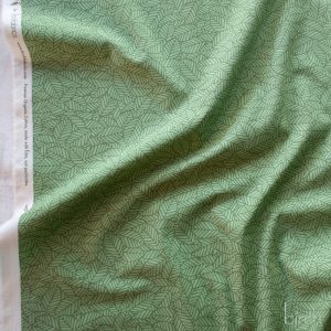 Bed of Leaves Jade, Charley Harper Woodland Wonder for Birch Organic Fabrics