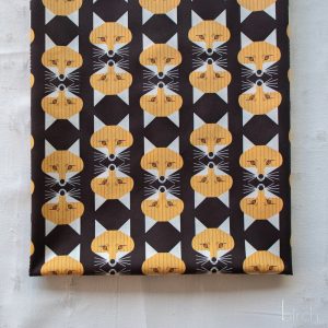 Fox Face Raisin, Charley Harper Woodland Wonder for Birch Organic Fabrics