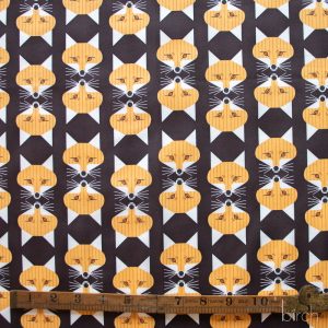 Fox Face Raisin, Charley Harper Woodland Wonder for Birch Organic Fabrics