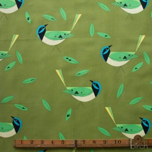 Green Jay, Charley Harper Iconic Vol. 2 for Birch Organic Fabrics