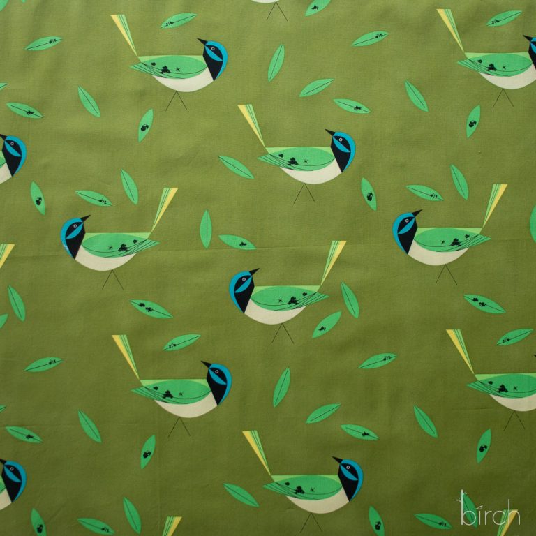 Green Jay, Charley Harper Iconic Vol. 2 for Birch Organic Fabrics