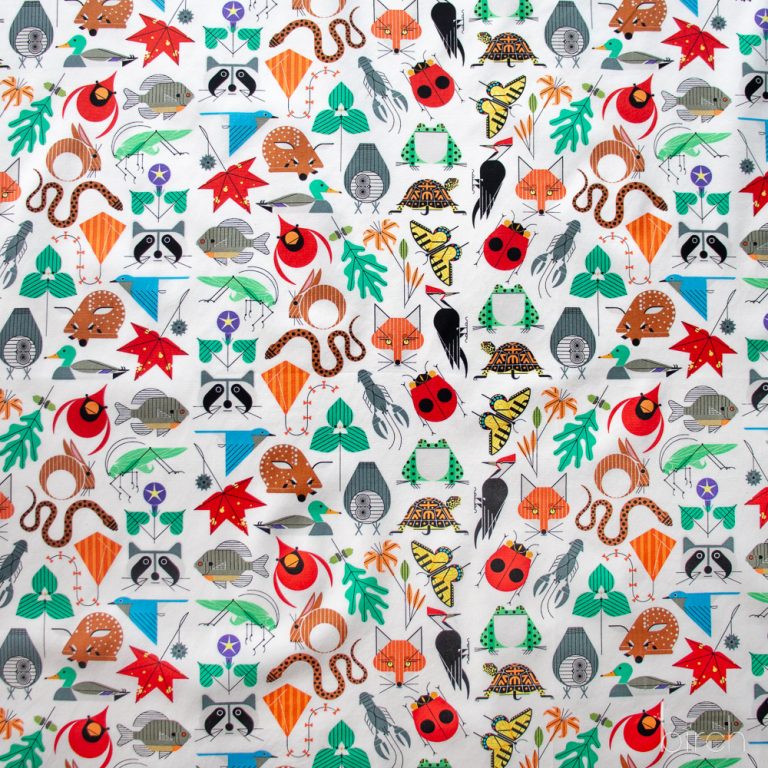 Small Space For All Species, Charley Harper Iconic Vol. 2 for Birch Organic Fabrics
