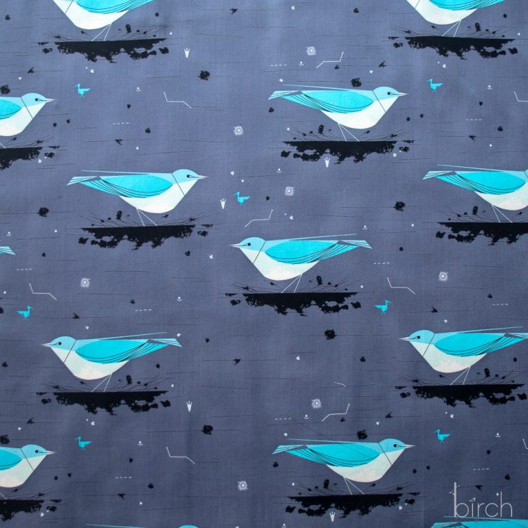 conic Mountain Bluebird, Charley Harper Iconic Vol. 2 for Birch Organic Fabrics