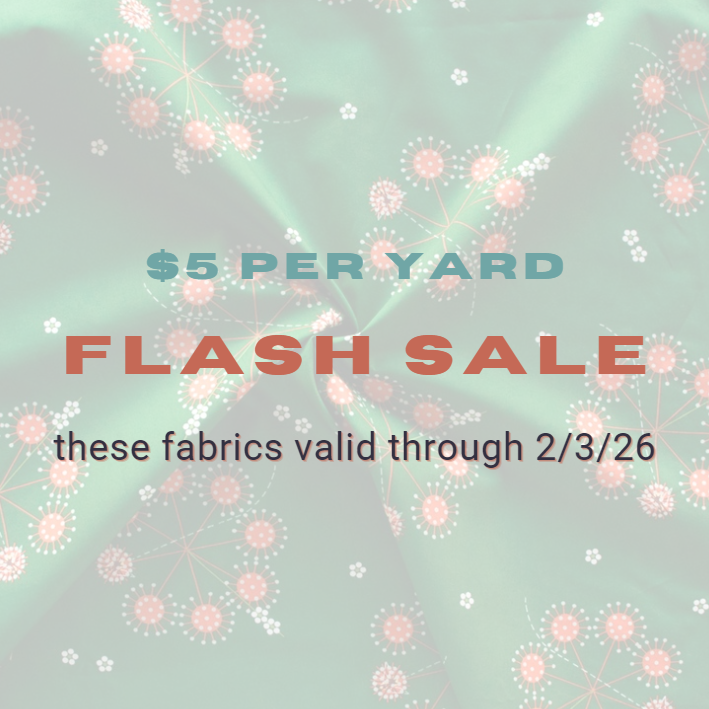 $5 per yard flash sale